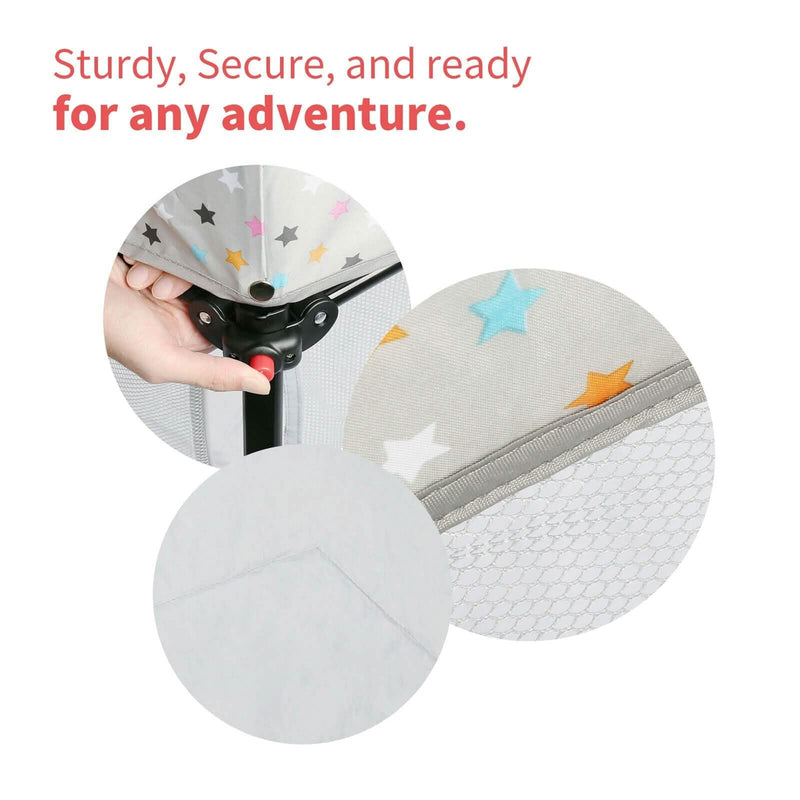 Portable Folding Playard for Babies, Toddler Indoor & Outdoor Play Baby - DailySale