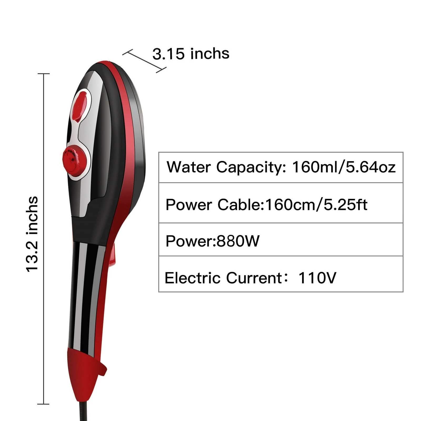 Portable Hand-Held Steam Iron 30s Fast Heating for Home Travel Garment Household Appliances - DailySale