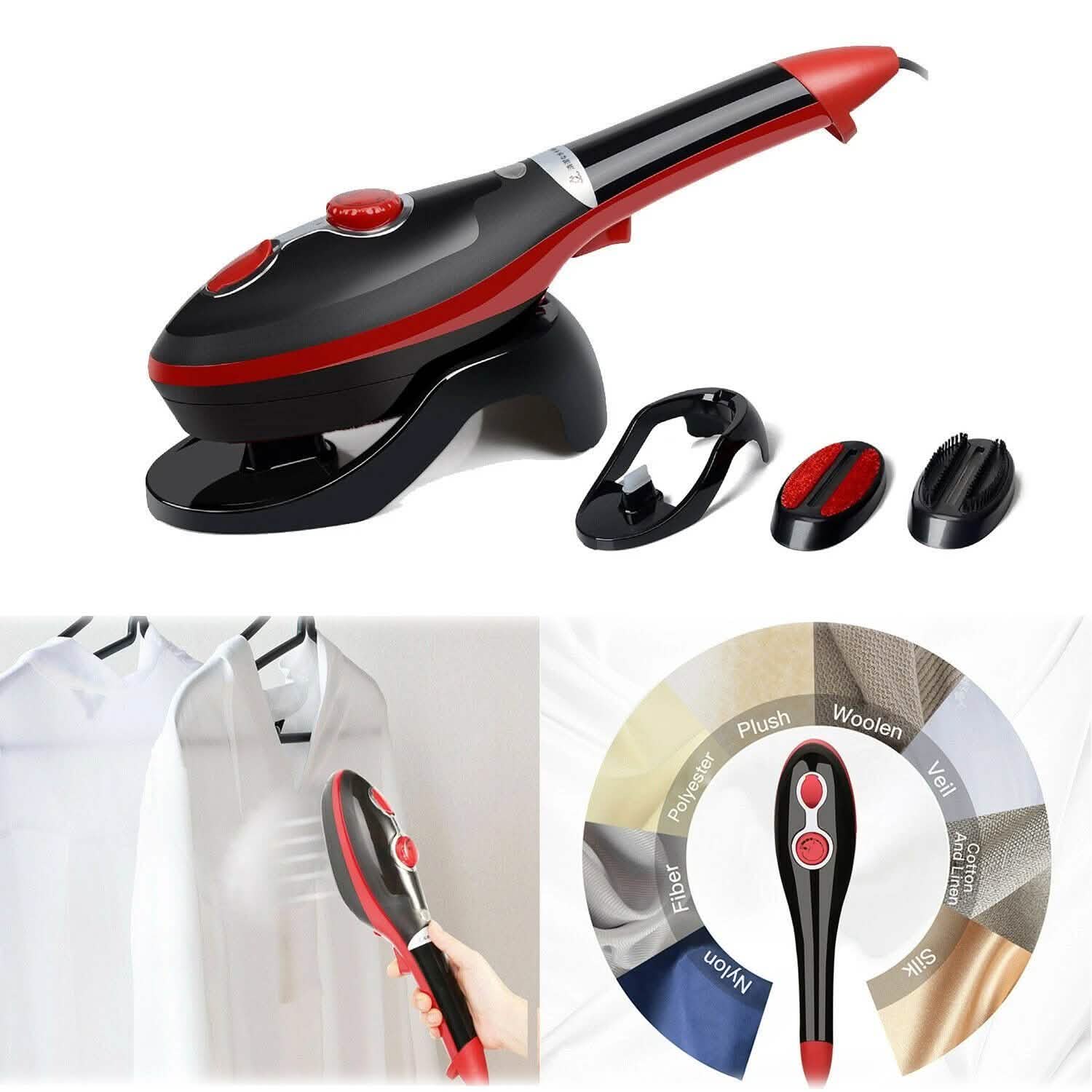 Portable Hand-Held Steam Iron 30s Fast Heating for Home Travel Garment Household Appliances - DailySale
