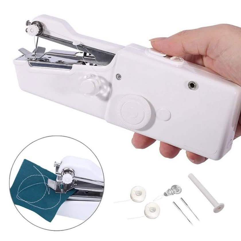 Portable Handheld Sewing Machine Cordless Clothes Quick Stitch Kitchen Essentials - DailySale
