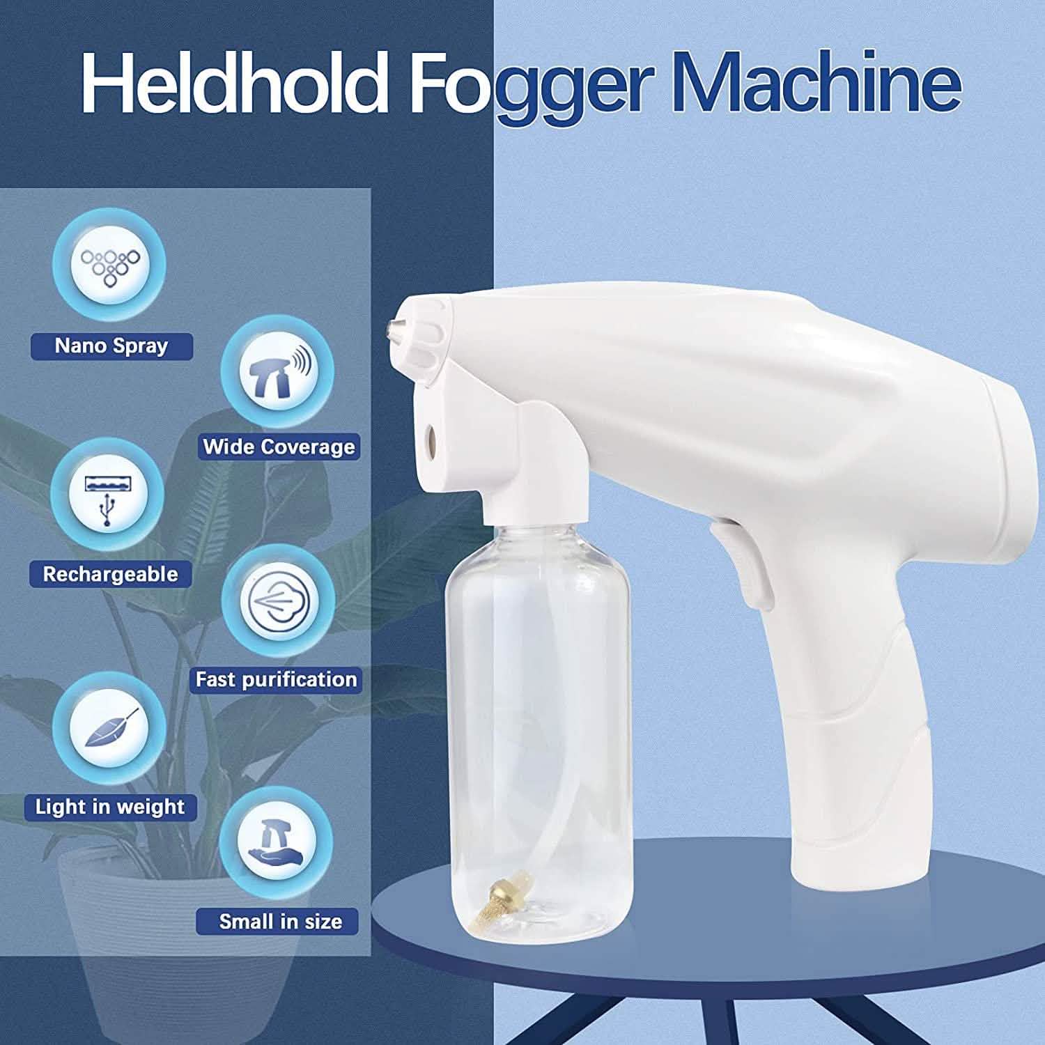 Portable Handheld Sprayer with Blue Light Face Masks & PPE - DailySale