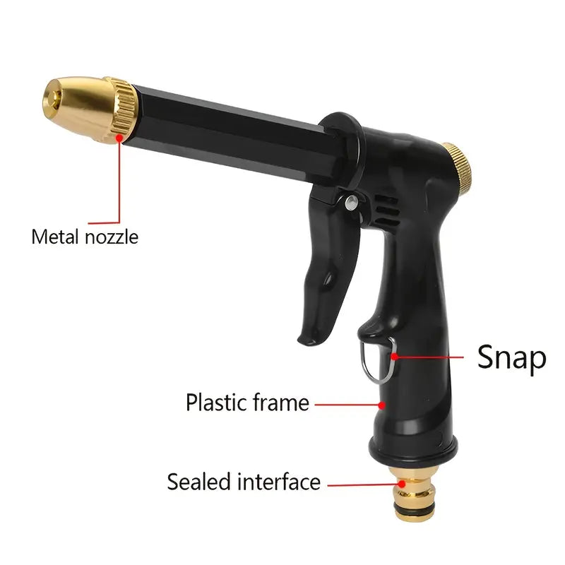 Key features of Portable High Pressure Water Hose Nozzle Spray, available at Dailysale