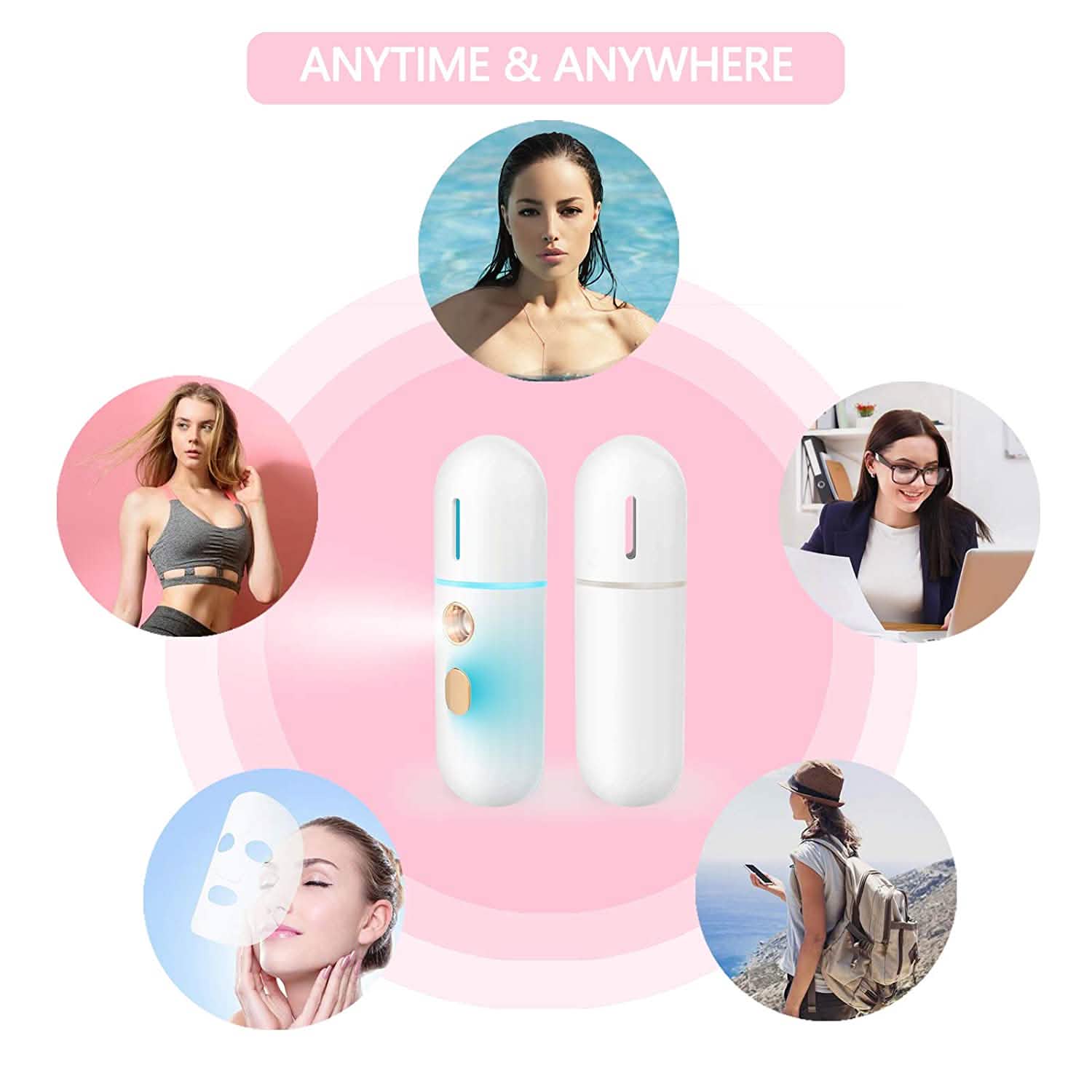 Portable Mini Face Steamer Beauty & Personal Care - DailySale