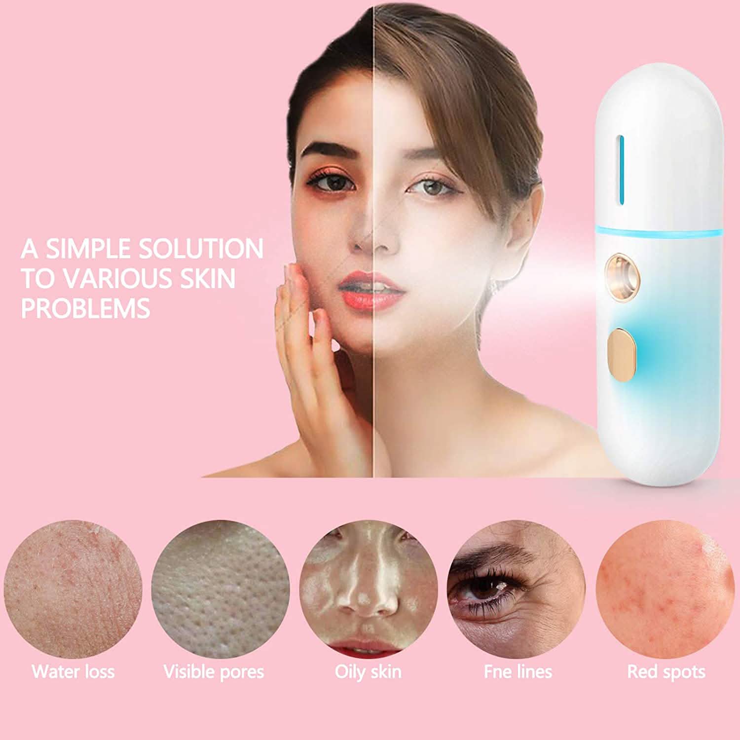 Portable Mini Face Steamer Beauty & Personal Care - DailySale