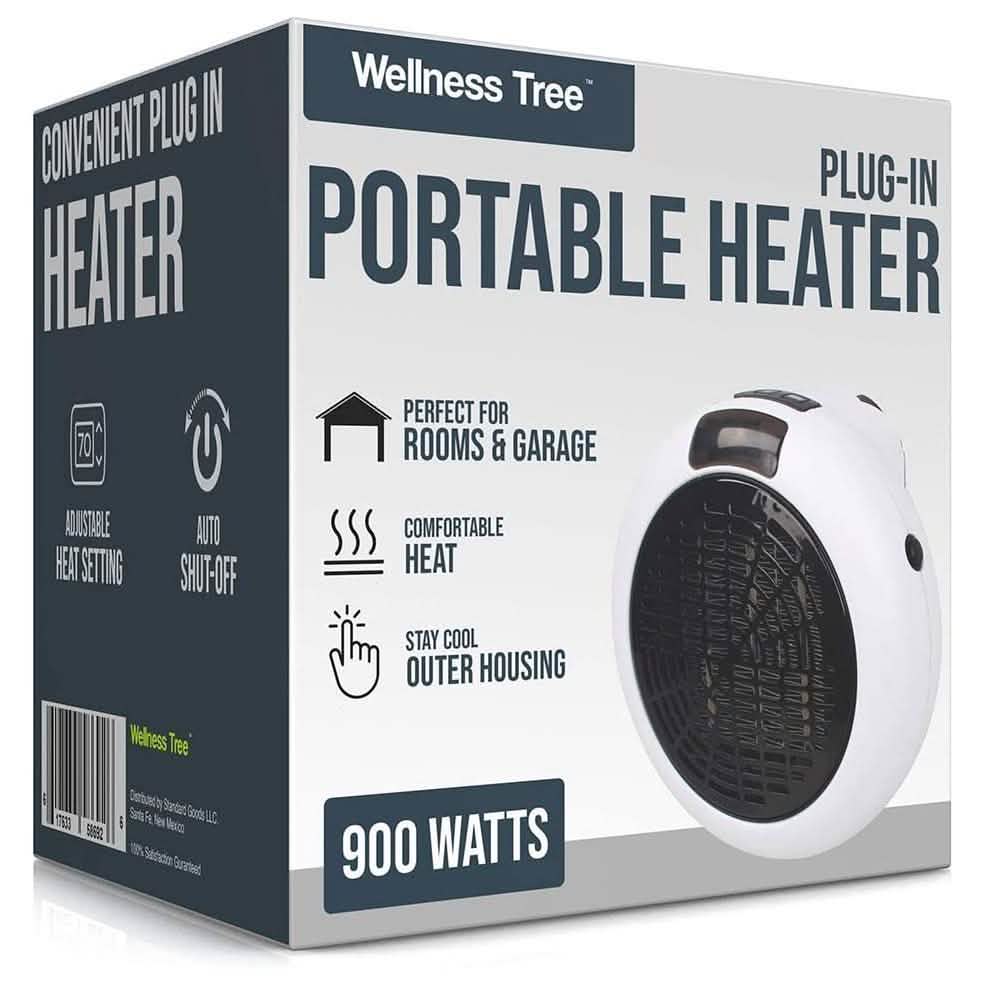 Portable Plug In Electric Heat Adjustable Thermostat Household Appliances - DailySale