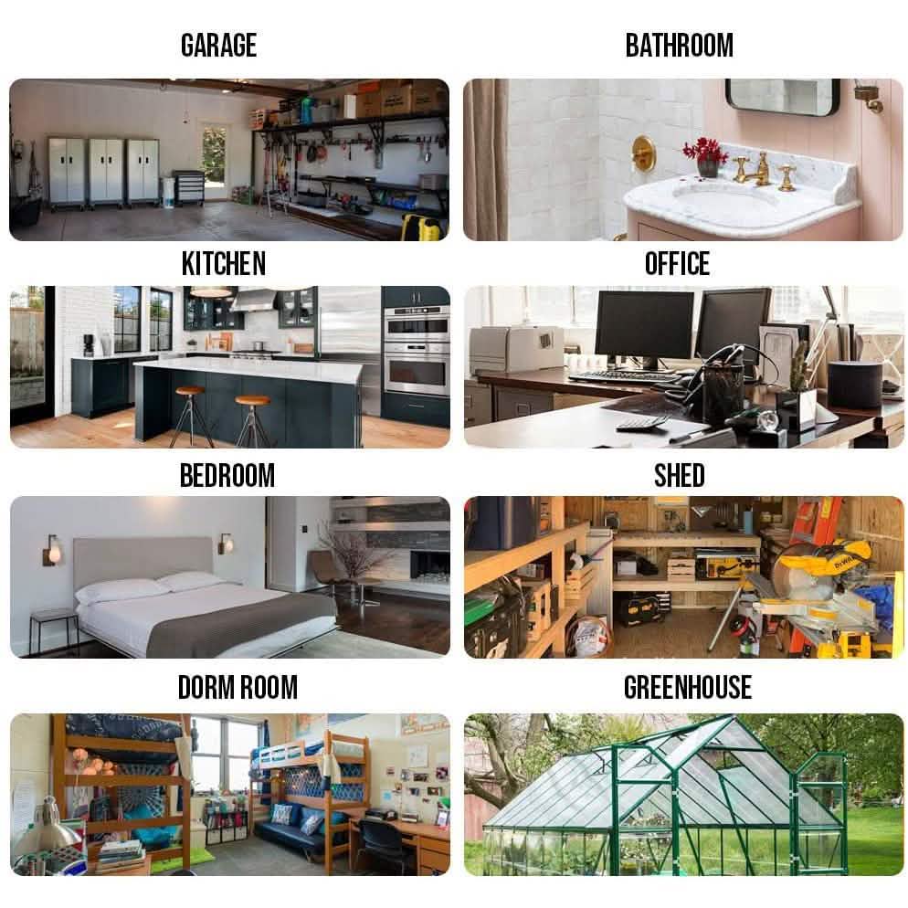 Portable Plug In Electric Heat Adjustable Thermostat Household Appliances - DailySale