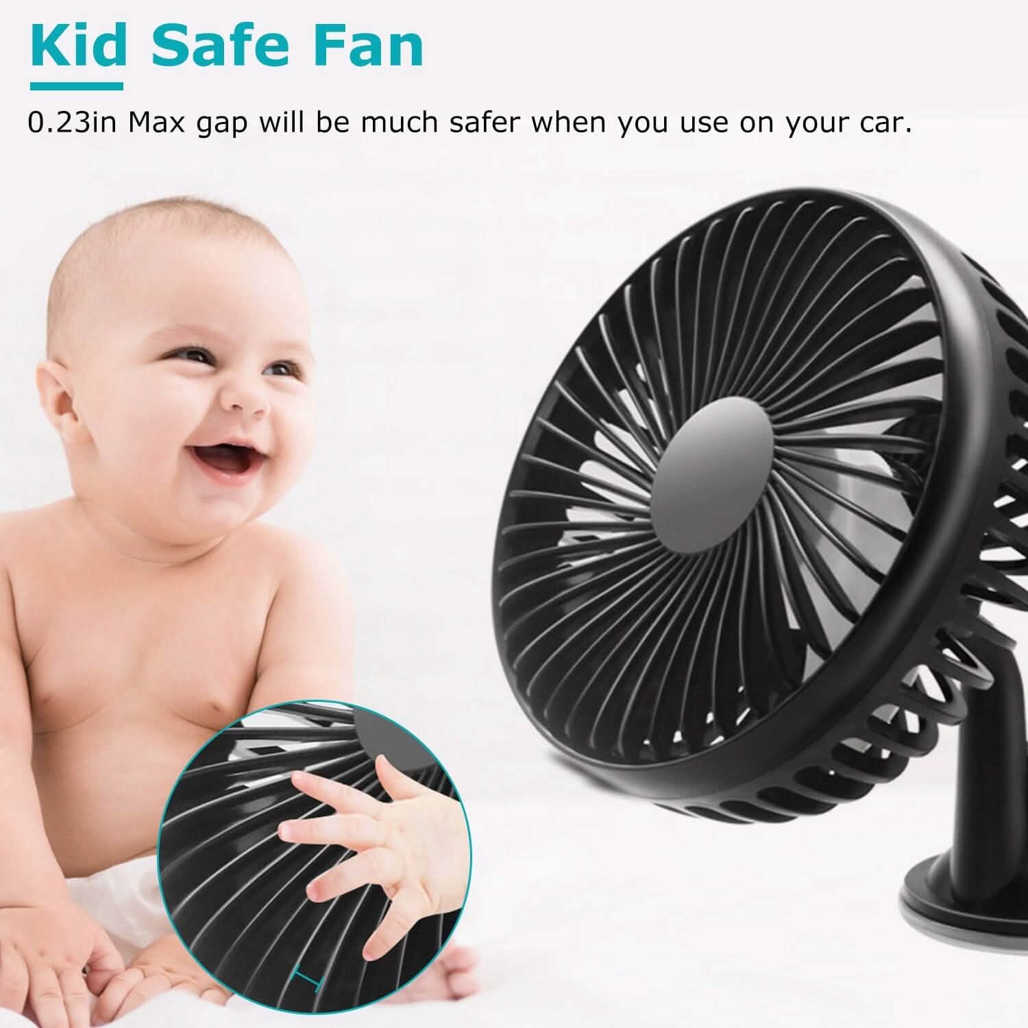 Portable Rotatable Car Cooling Fan Automotive - DailySale