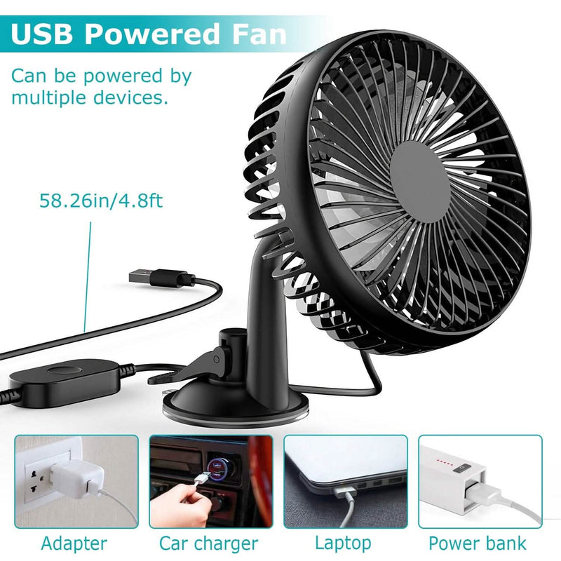 Portable Rotatable Car Cooling Fan Automotive - DailySale