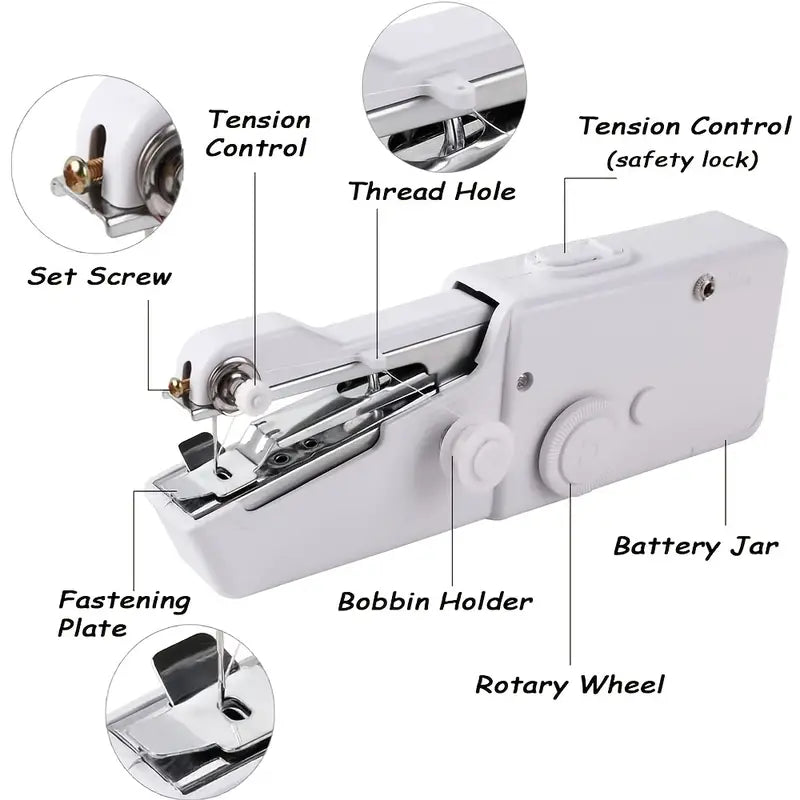Portable Sewing Machine Quick Handheld Stitch Tool Household Appliances - DailySale