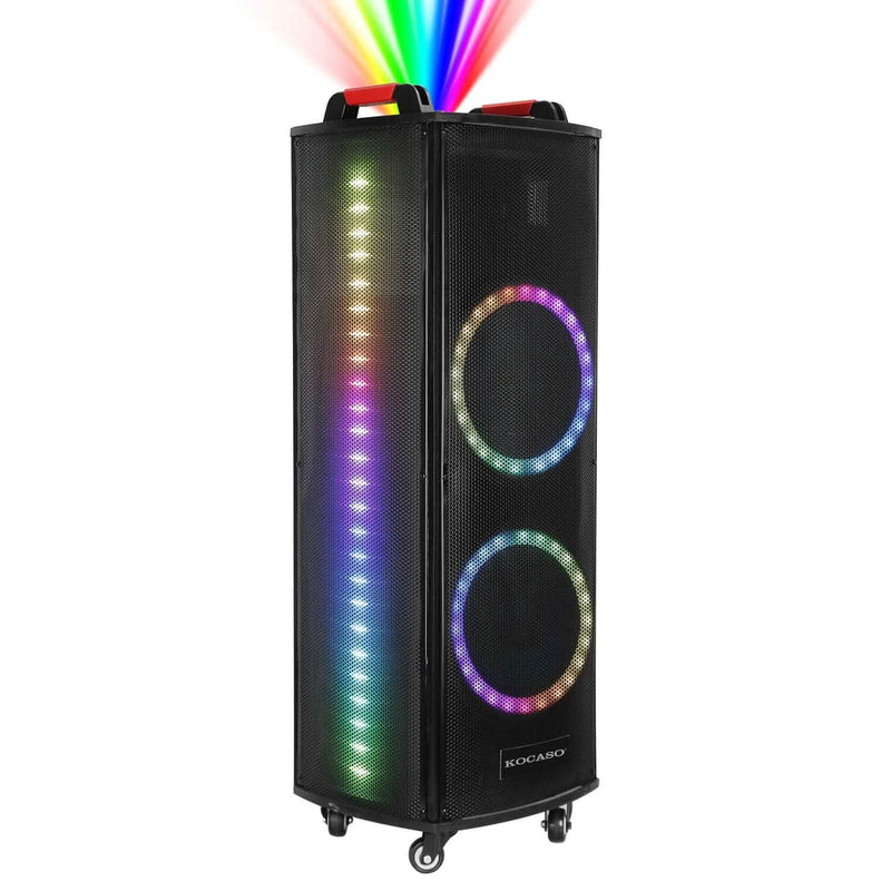 Portable Wireless Party Speaker Colorful Lights DJ PA System Speakers - DailySale