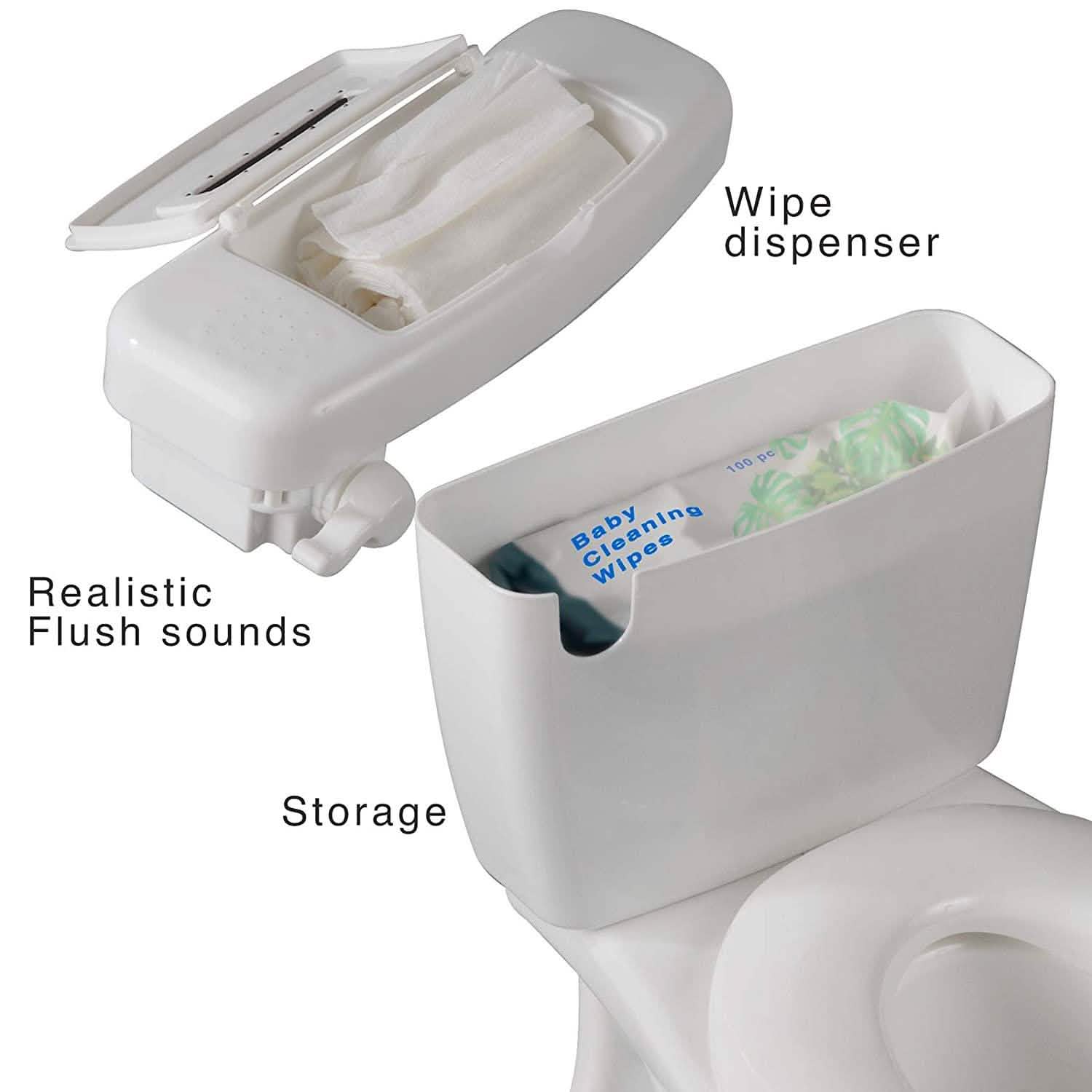 Potty Training Seat Toilet Chair for Toddler with Removable Bowl and Wipe Dispenser Baby - DailySale