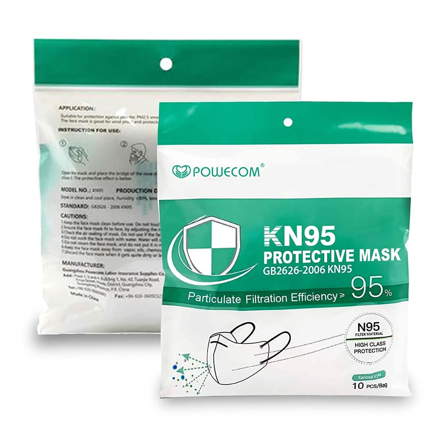 Powecom KN95 Face Mask Face Masks & PPE - DailySale