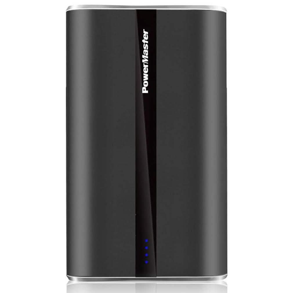 Power Master Portable Charger with USB Ports Phones & Accessories Black 20,000mAh - DailySale