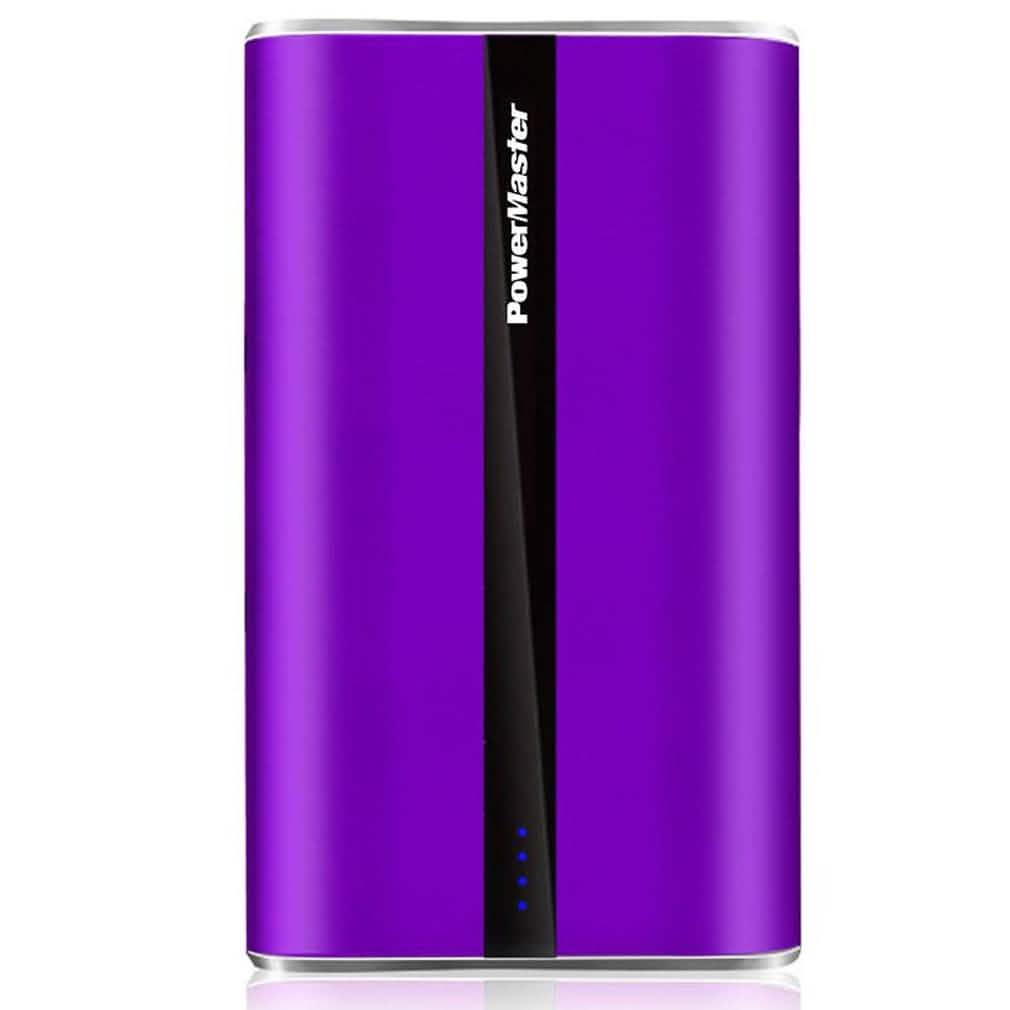 Power Master Portable Charger with USB Ports Phones & Accessories Purple 20,000mAh - DailySale