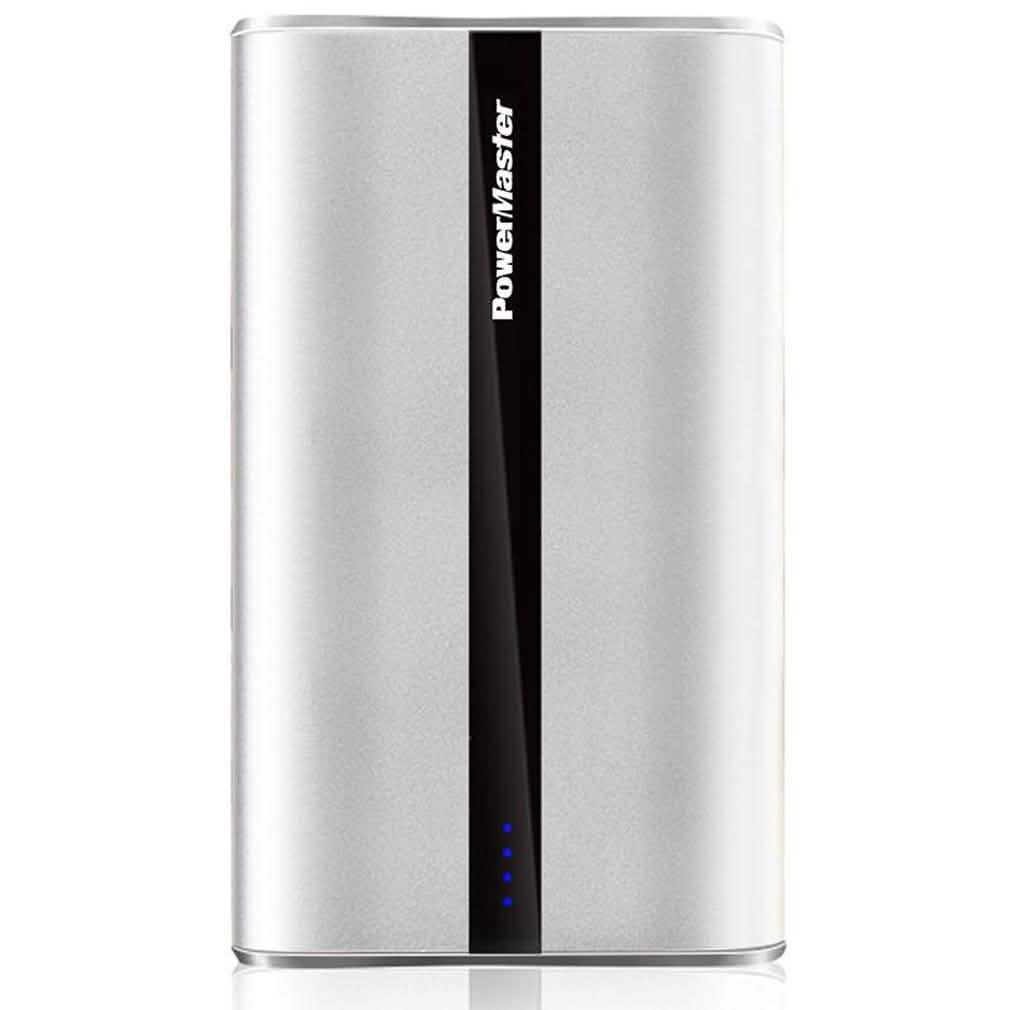 Power Master Portable Charger with USB Ports Phones & Accessories Silver 20,000mAh - DailySale