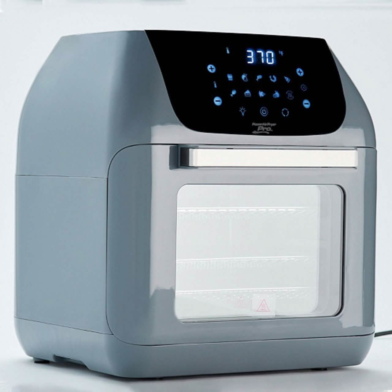 PowerXL 10-in-1 1500W 6-qt Pro XLT Air Fryer Oven w/ Rotisserie Kitchen Essentials Gray - DailySale