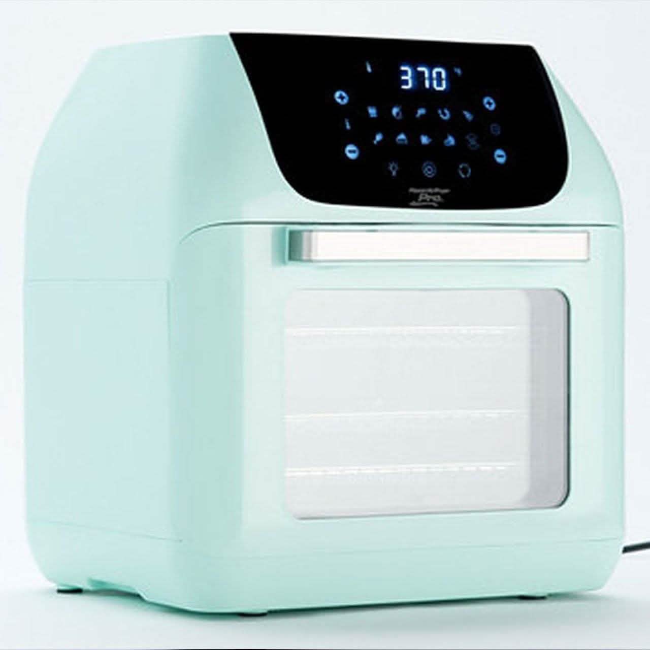 PowerXL 10-in-1 1500W 6-qt Pro XLT Air Fryer Oven w/ Rotisserie Kitchen Essentials Seafoam - DailySale