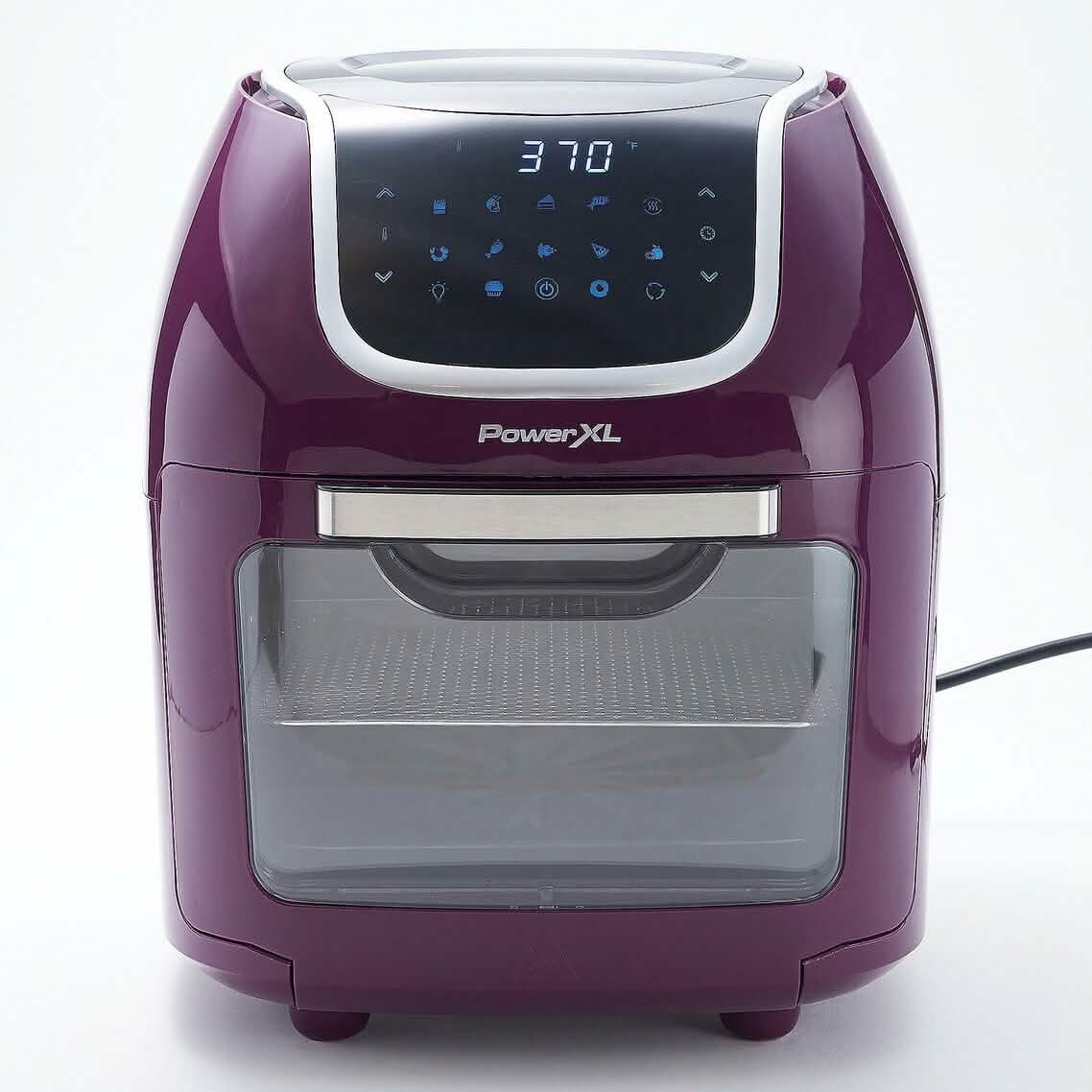 PowerXL 1700W 10-qt Vortex Air Fryer Pro Oven with Presets & Accessories Kitchen & Dining Eggplant - DailySale