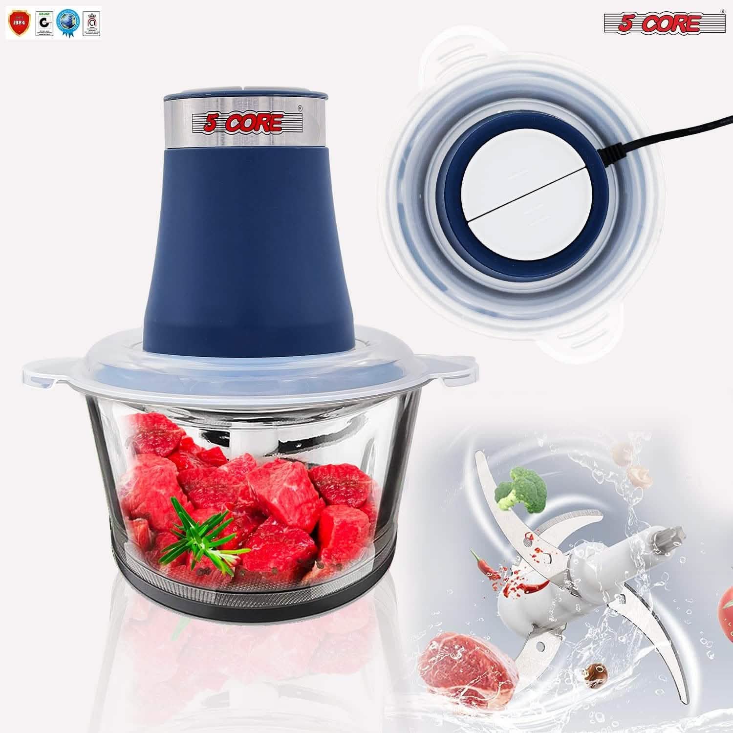 Premium Electric Meat Grinder Food Processor and 4 Titanium Blades Kitchen Appliances - DailySale