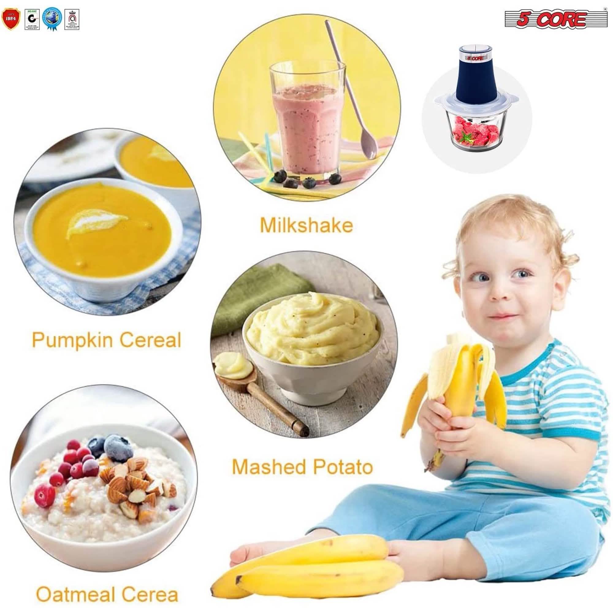 Premium Electric Meat Grinder Food Processor and 4 Titanium Blades Kitchen Appliances - DailySale