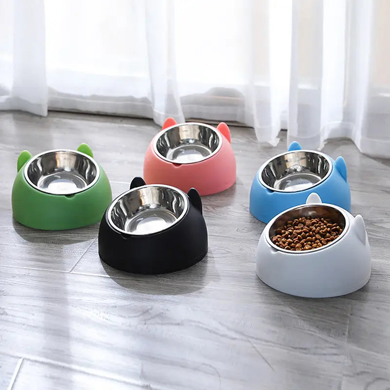 Hubulk Pet Dog Bowls 2 Stainless Steel Dog Bowl with No Spill Non-Skid  Silicone Mat