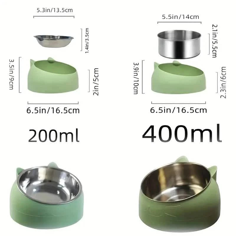Premium Stainless Steel Cat & Dog Bowls - Non Slip Base for Food & Water Pet Supplies - DailySale