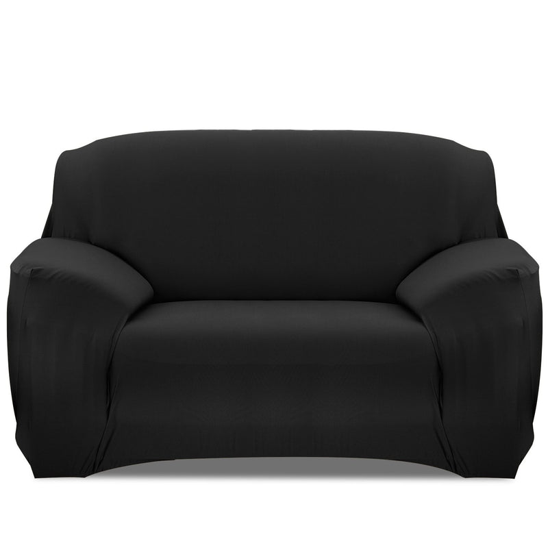 Printed Stretch Sofa Cover Household Appliances Loveseat Black - DailySale