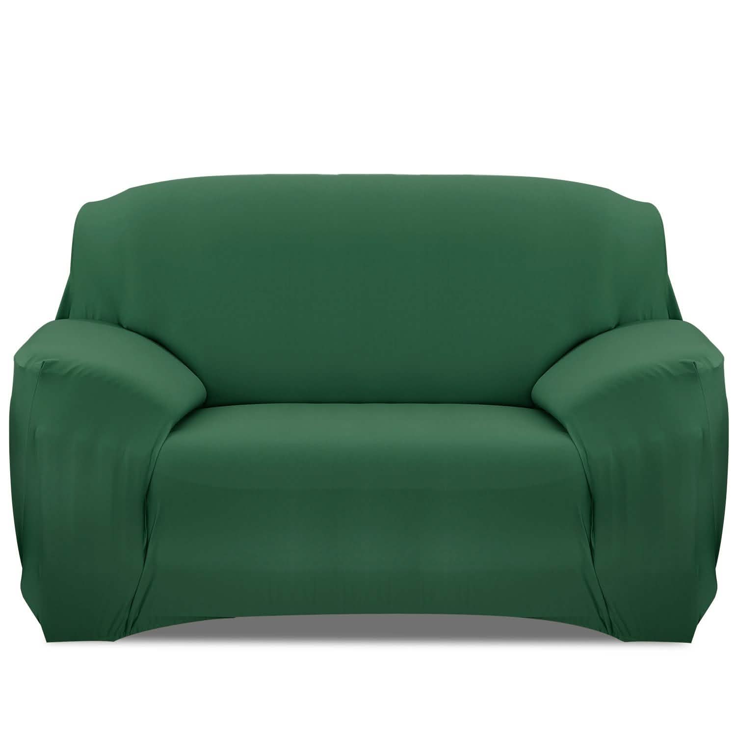Printed Stretch Sofa Cover Household Appliances Loveseat Dark Green - DailySale