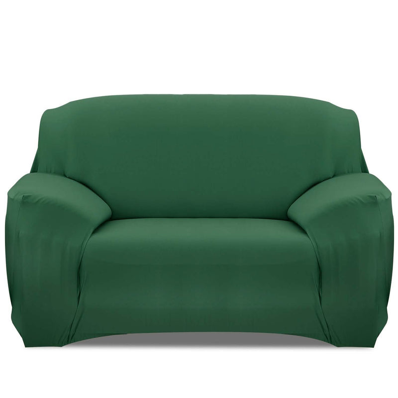 Printed Stretch Sofa Cover Household Appliances Loveseat Dark Green - DailySale