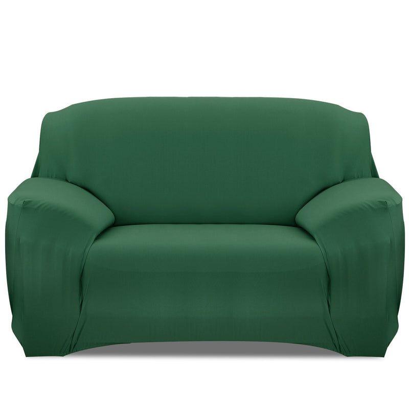 Printed Stretch Sofa Cover Household Appliances Loveseat Dark Green - DailySale