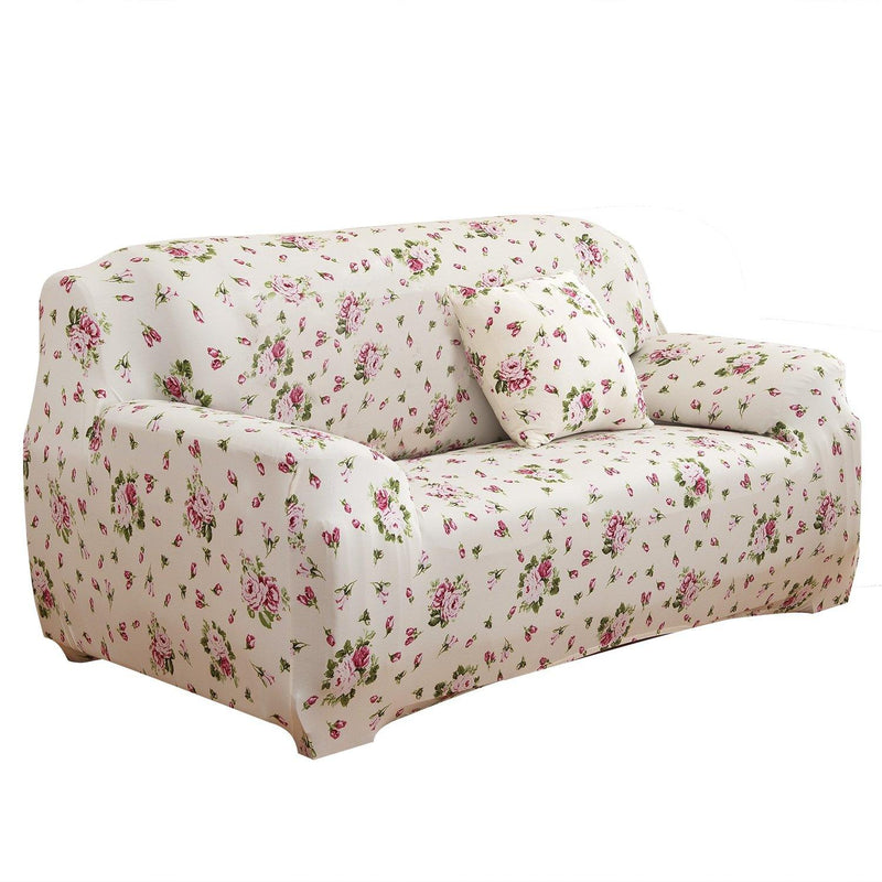 Printed Stretch Sofa Cover Household Appliances Loveseat Euro Pink - DailySale