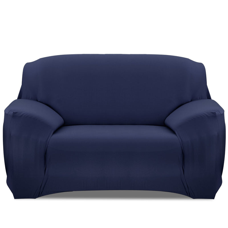 Printed Stretch Sofa Cover Household Appliances Loveseat Navy Blue - DailySale