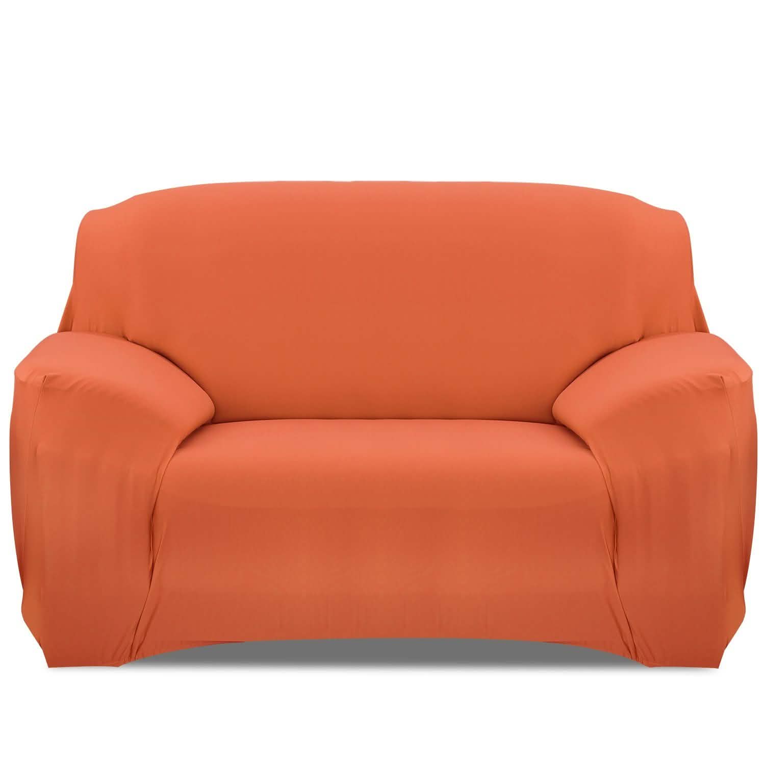 Printed Stretch Sofa Cover Household Appliances Loveseat Orange - DailySale