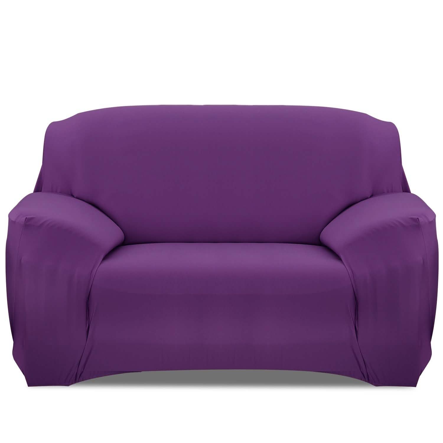 Printed Stretch Sofa Cover Household Appliances Loveseat Purple - DailySale