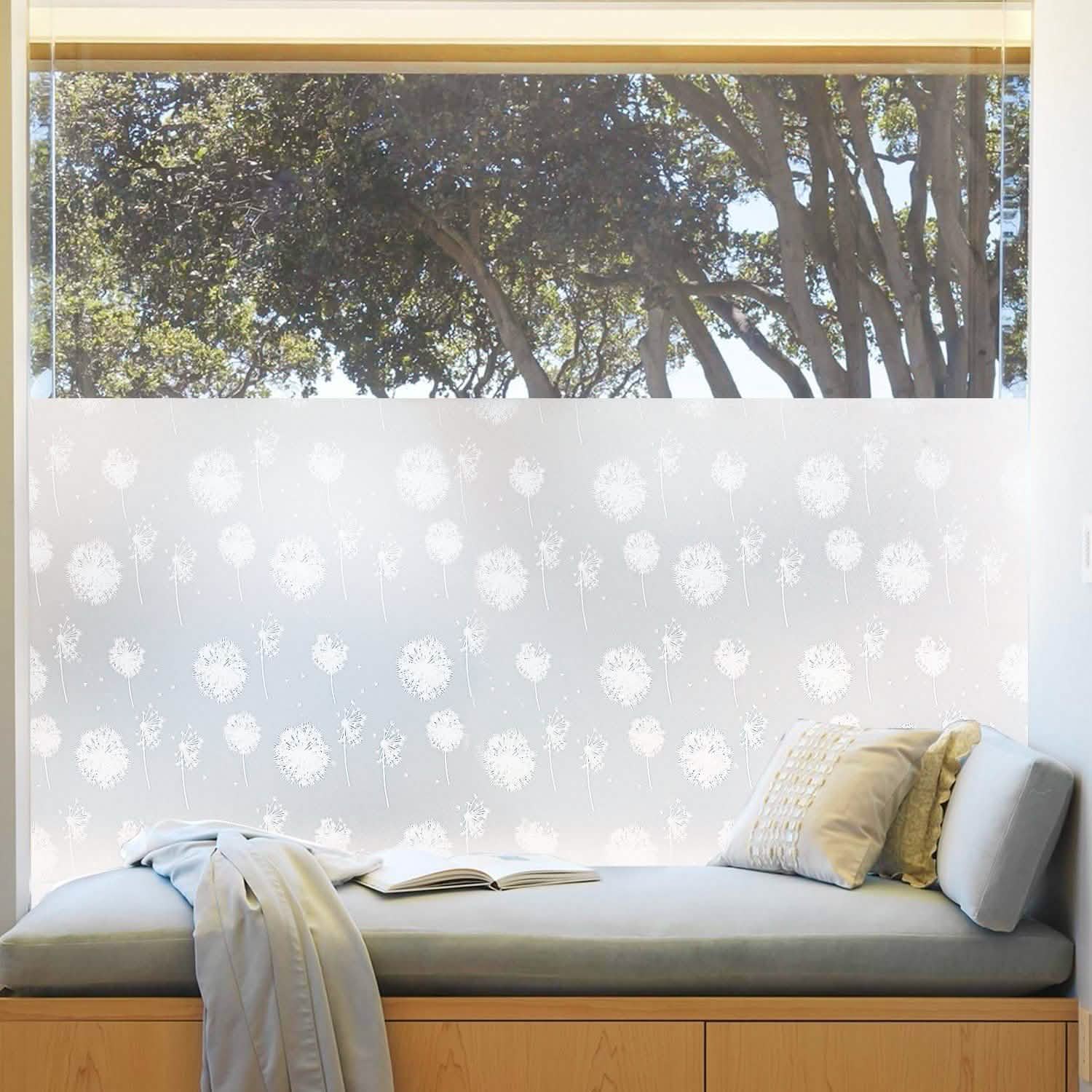 Privacy Window Film Sun Blocking Non-Adhesive Anti UV Window Sticker - Assorted Sizes and Styles Home Essentials - DailySale