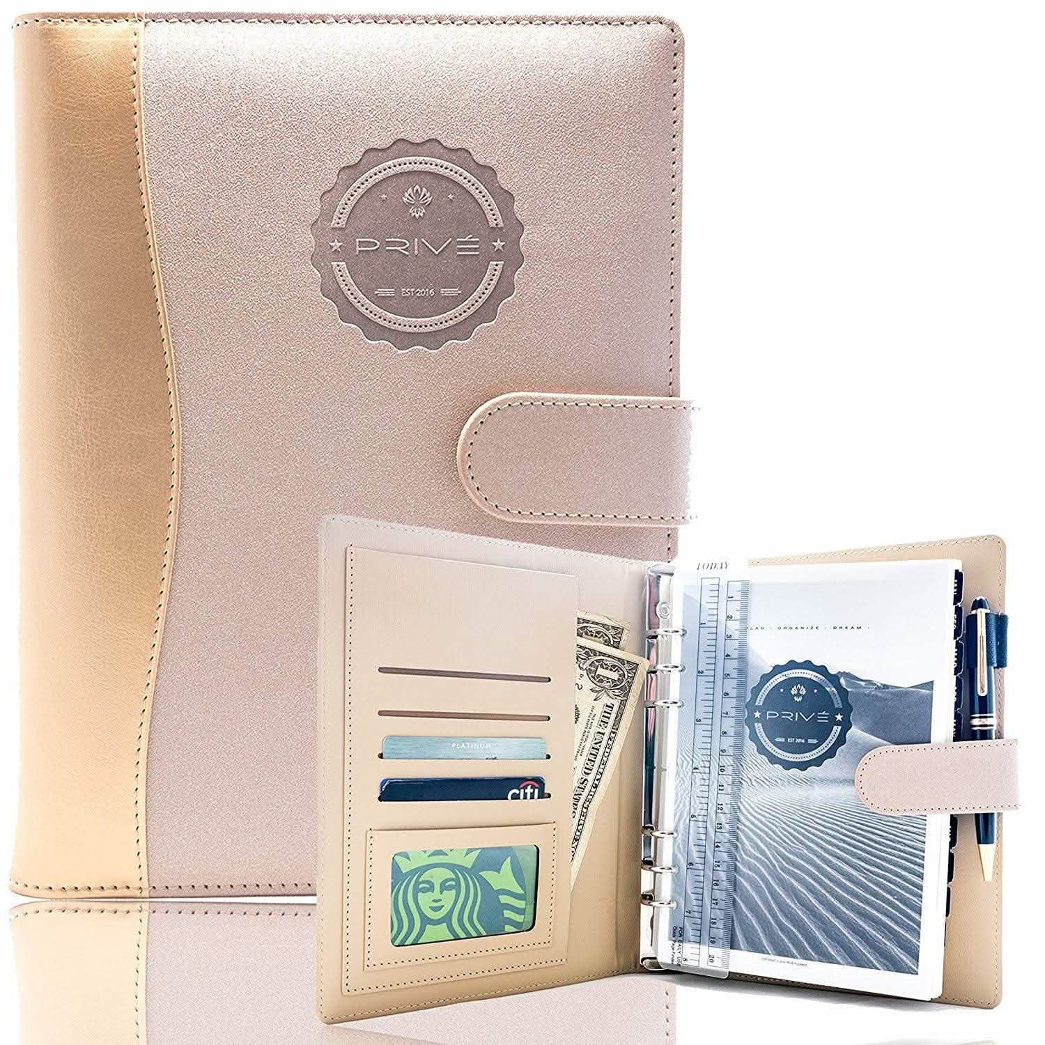 Privé Planner: Daily Planner, Calendar, Journal, and Organizer Rose Gold - DailySale