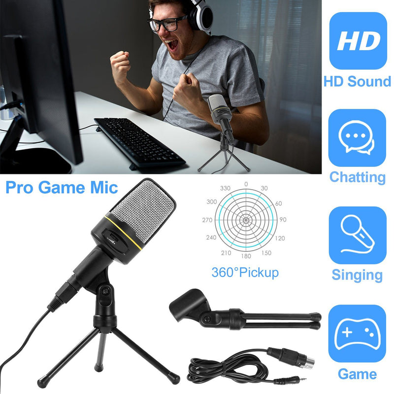 Pro Condenser Microphone with Tripod Headphones & Audio - DailySale