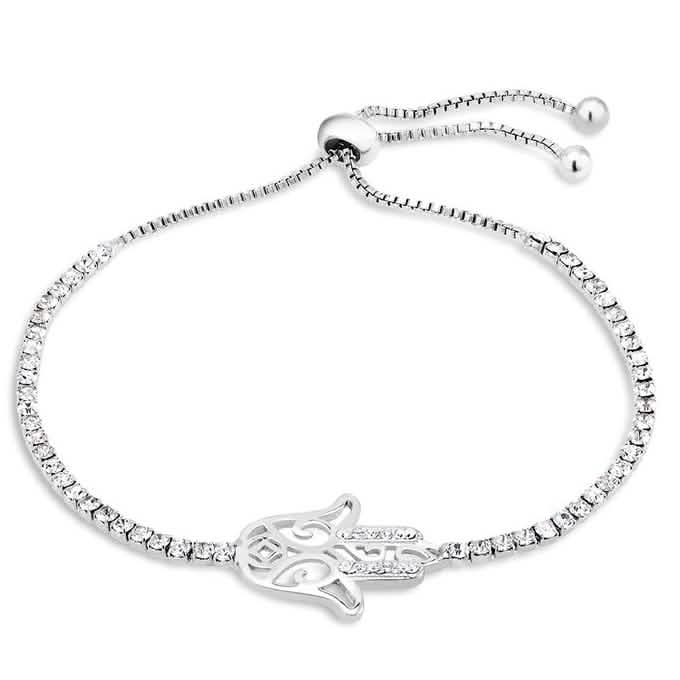 Cubic Zirconia Charm Bracelet - Assorted Sizes - DailySale, Inc
