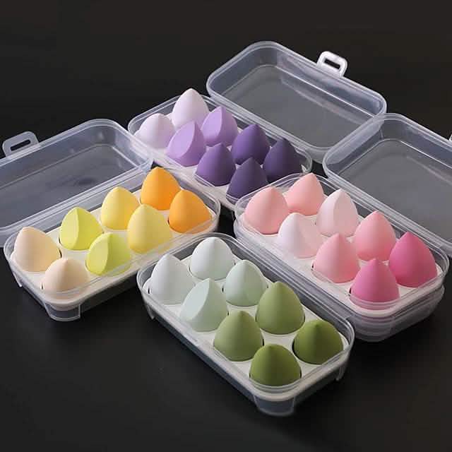 Professional Cosmetic Puff Blending Makeup Sponge Beauty & Personal Care 8-Piece - DailySale