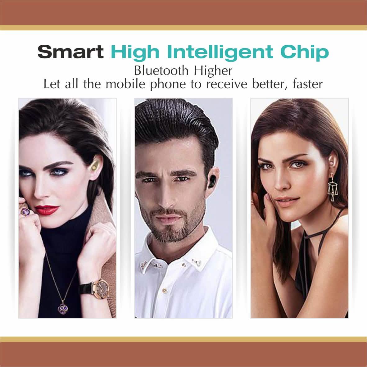 Professional Mini Invisible Wireless Bluetooth 10.0 Stereo In-Ear Earbud Phones & Accessories - DailySale