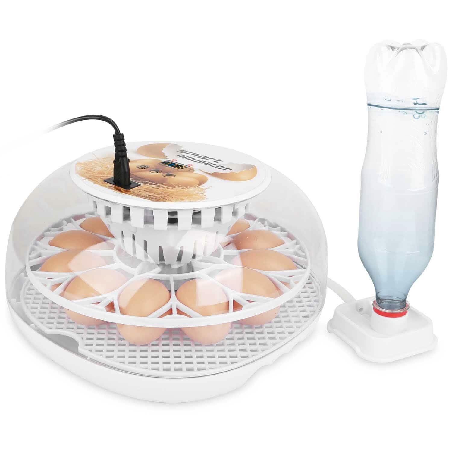 Professional Poultry Hatcher with Digital Display Automatic Temperature Humidity Kitchen Appliances 12 Eggs - DailySale