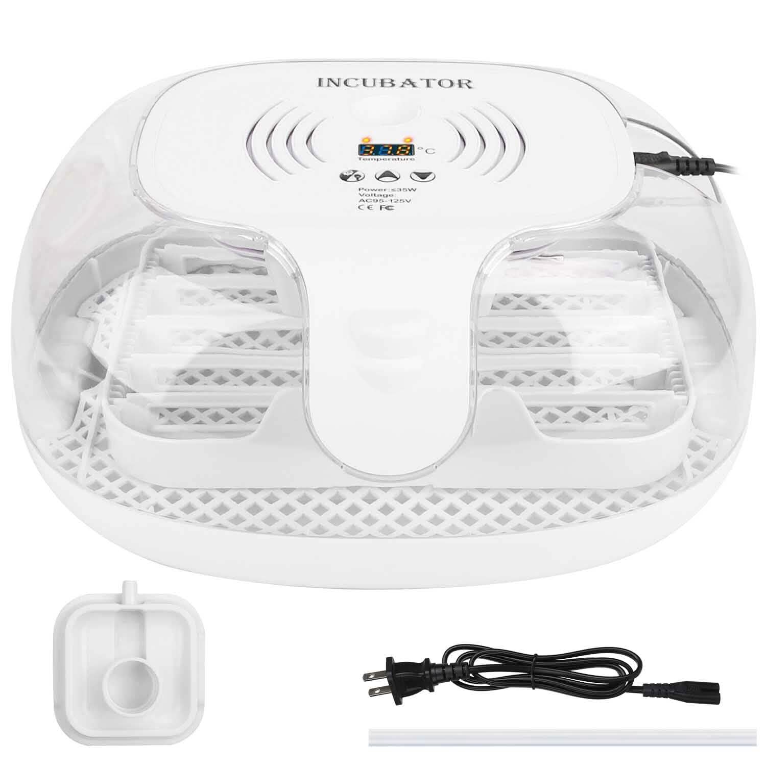 Professional Poultry Hatcher with Digital Display Automatic Temperature Humidity Kitchen Appliances 16 Eggs - DailySale