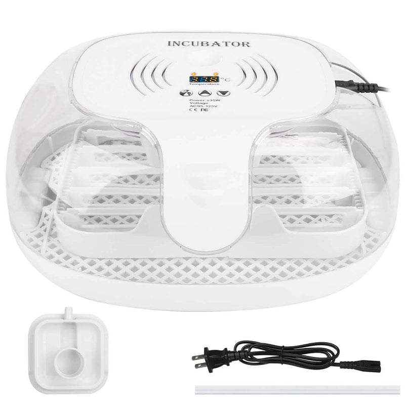 Professional Poultry Hatcher with Digital Display Automatic Temperature Humidity Kitchen Appliances 16 Eggs - DailySale