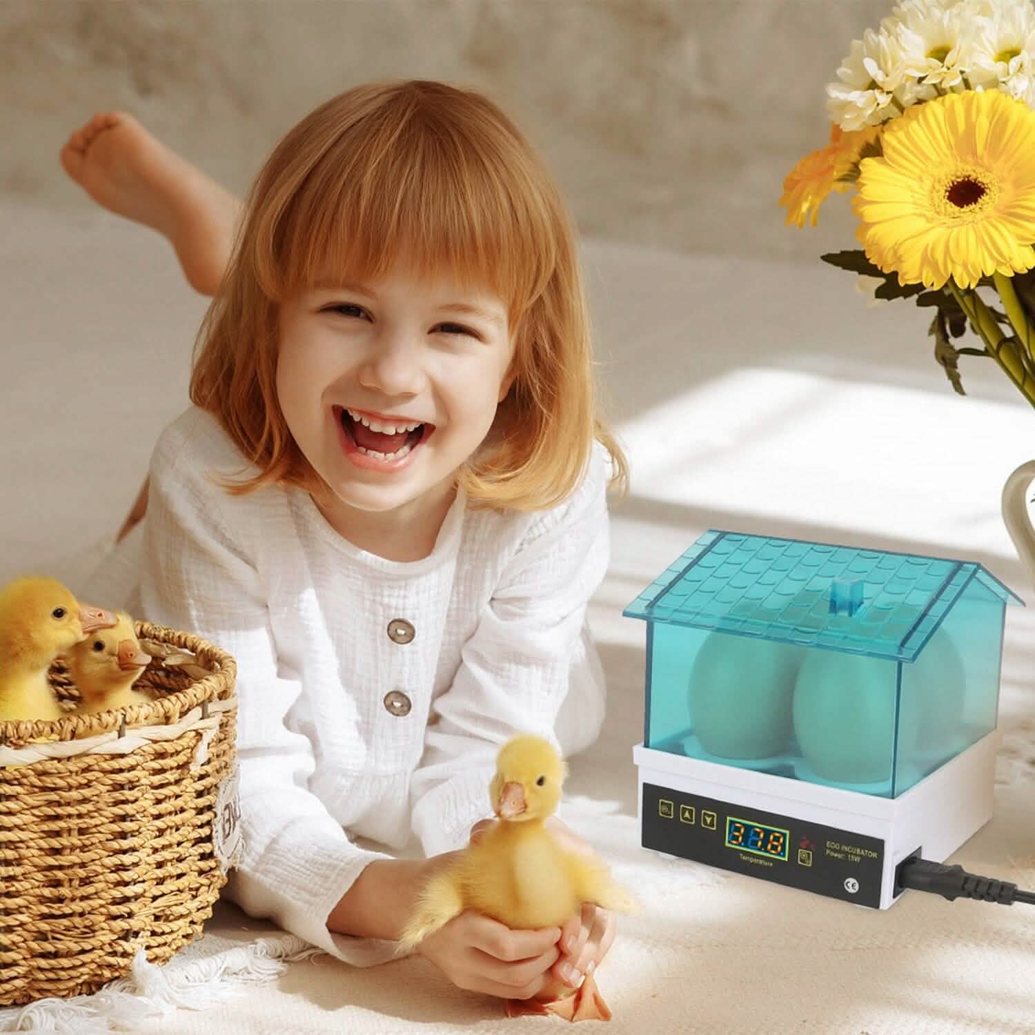 Professional Poultry Hatcher with Digital Display Automatic Temperature Humidity Kitchen Appliances - DailySale