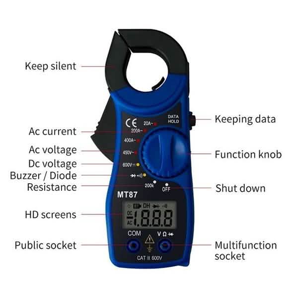 Professional Tool Portable LCD Digital Clamp Multimeter Gadgets & Accessories - DailySale