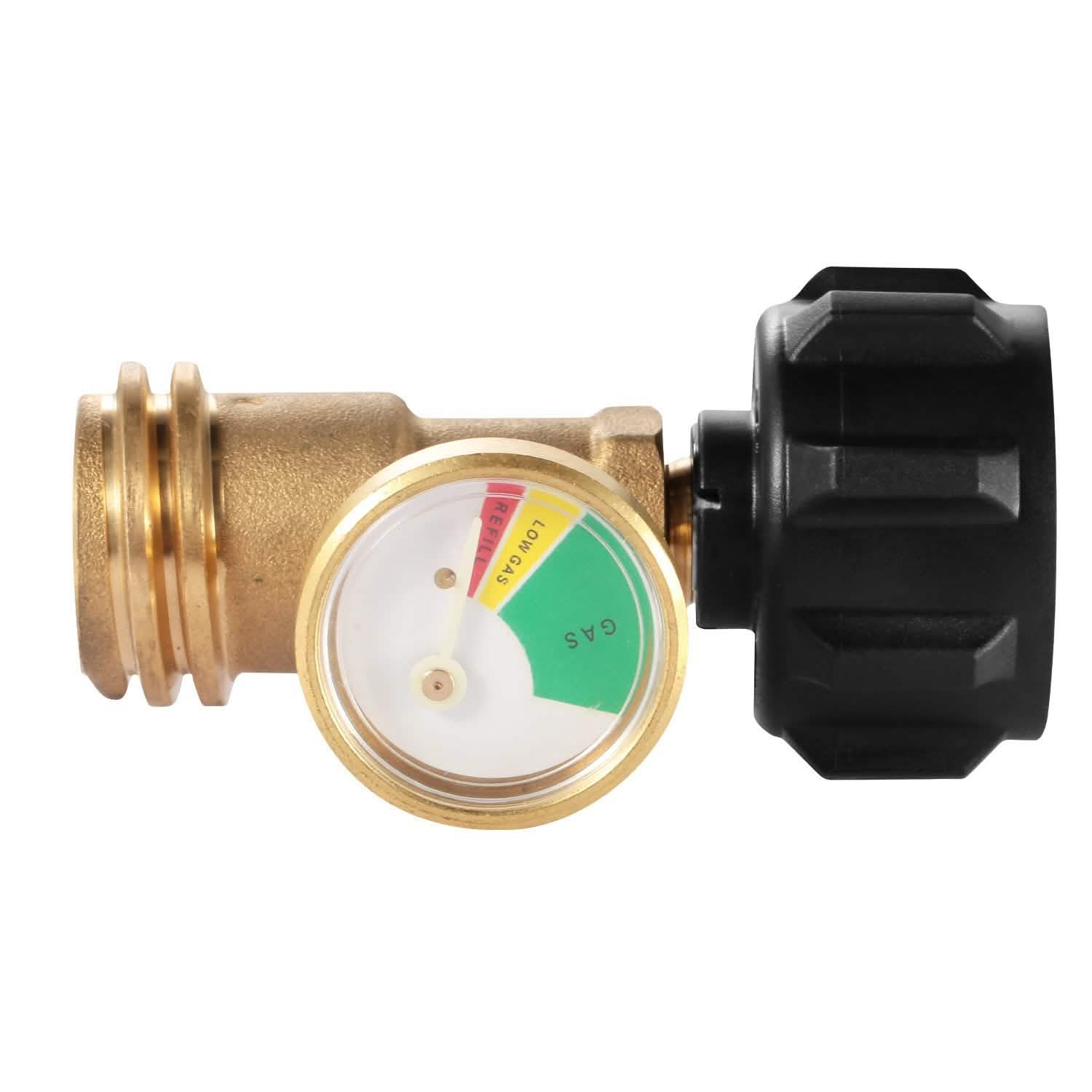Propane Tank Refill Adapter Gas Level Indicator Meter Garden & Patio - DailySale