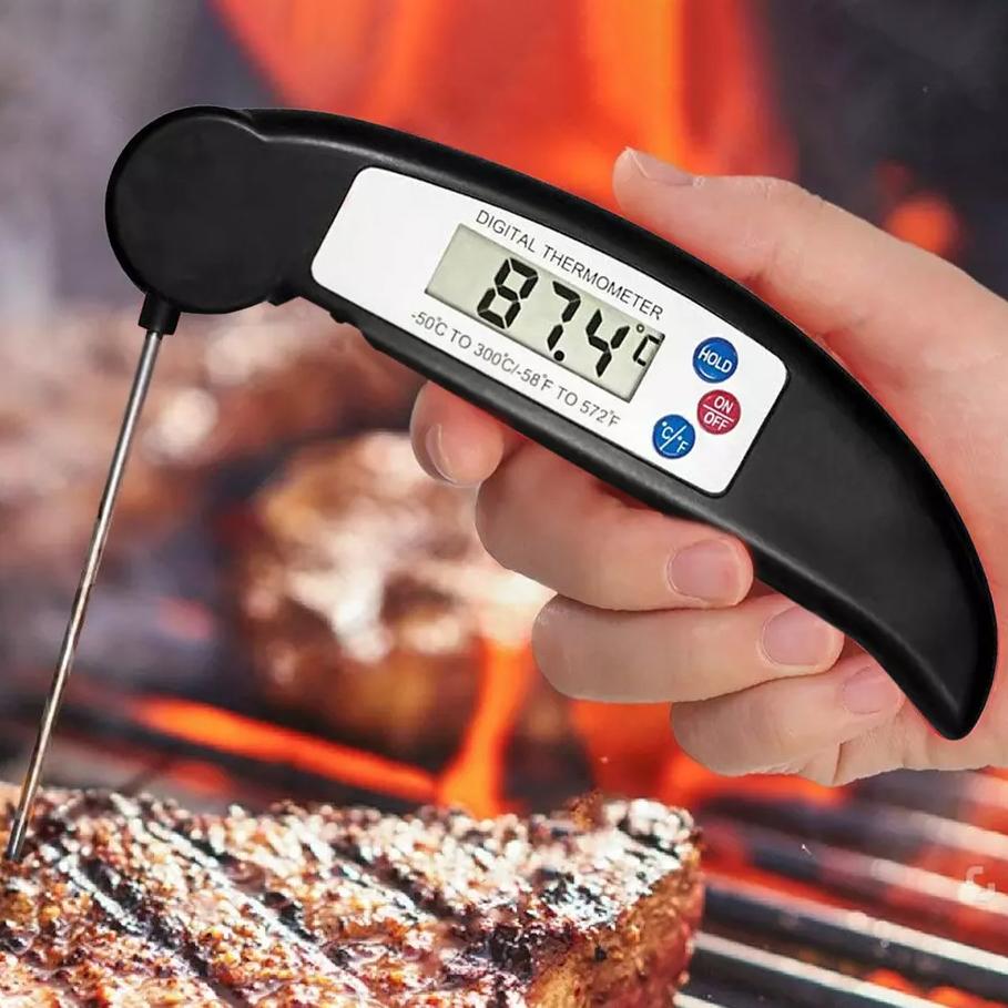 ProThermo Instant-Read Digital Meat Thermometer, Black