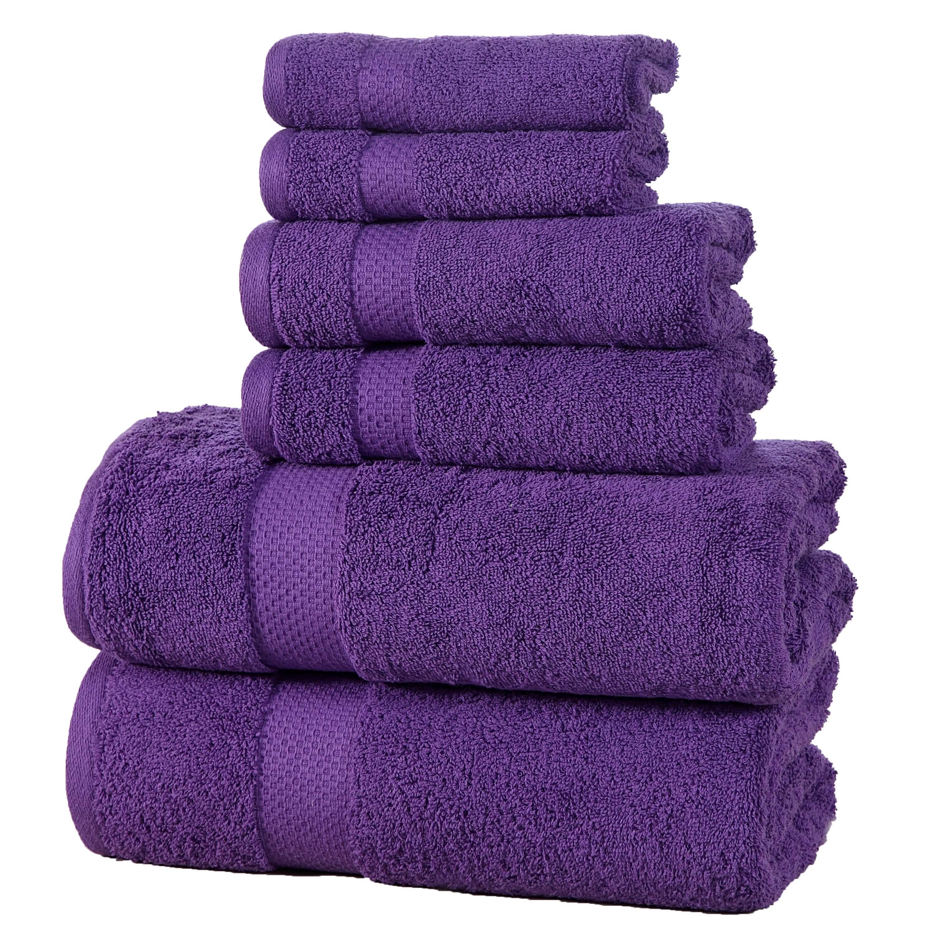 6-Pack: 100% Cotton Towel Set - Assorted Colors - DailySale, Inc