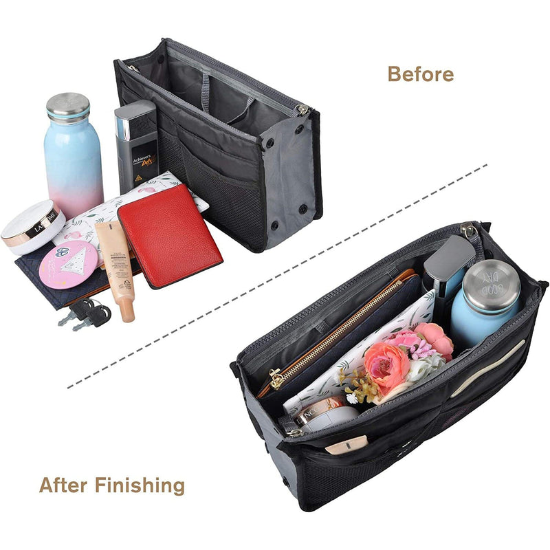 Purse Insert Storage Bag, Versatile Travel Organizer Bag Insert Cosmetic Bag With Multi-Pockets Bags & Travel - DailySale
