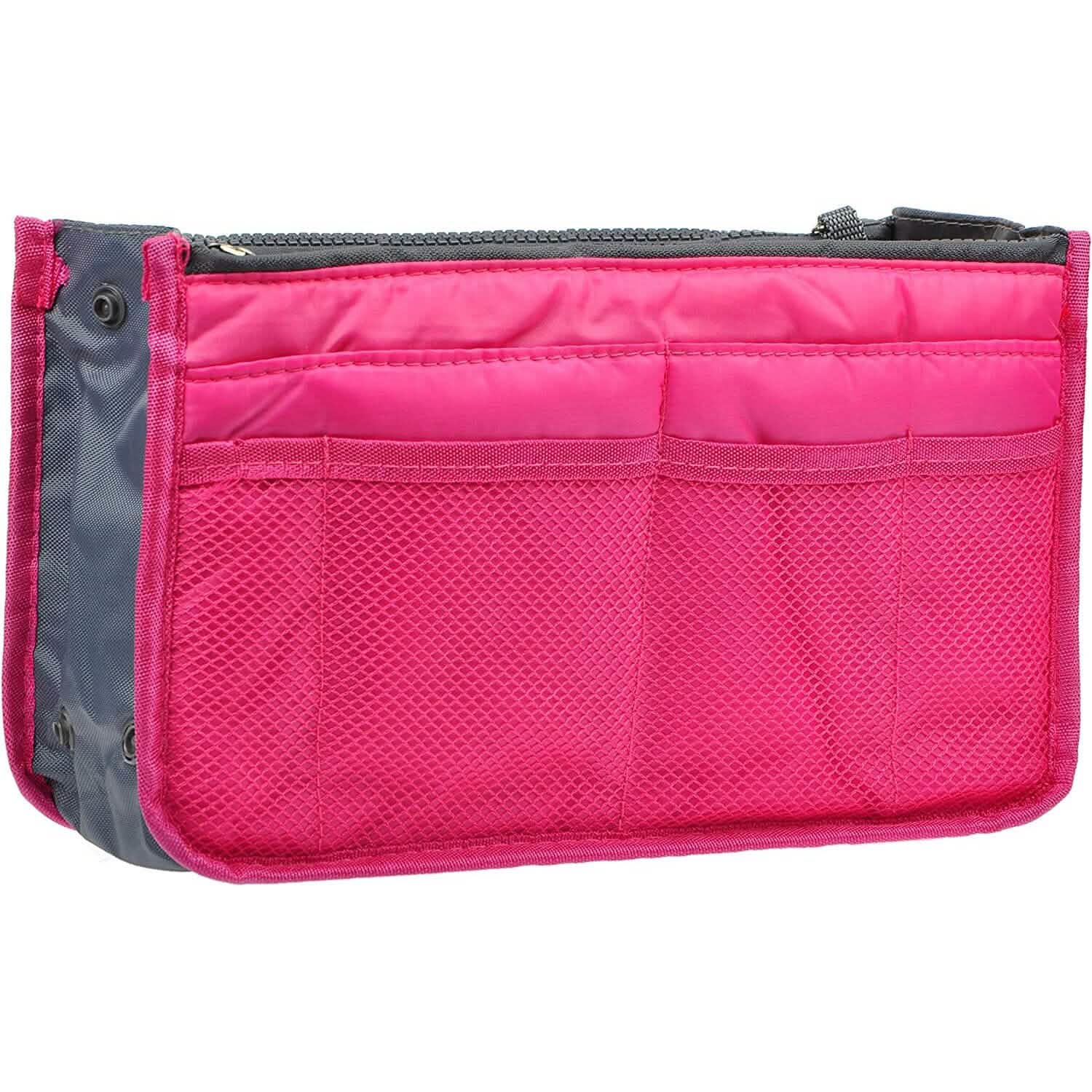 Purse Insert Storage Bag, Versatile Travel Organizer Bag Insert Cosmetic Bag With Multi-Pockets Bags & Travel Rose - DailySale